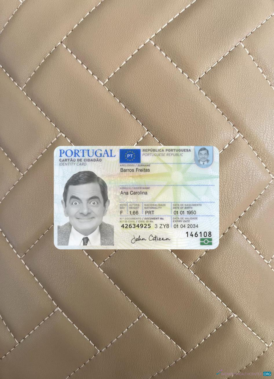 Download Portugal ID card 2024 present photolook front Photoshop template